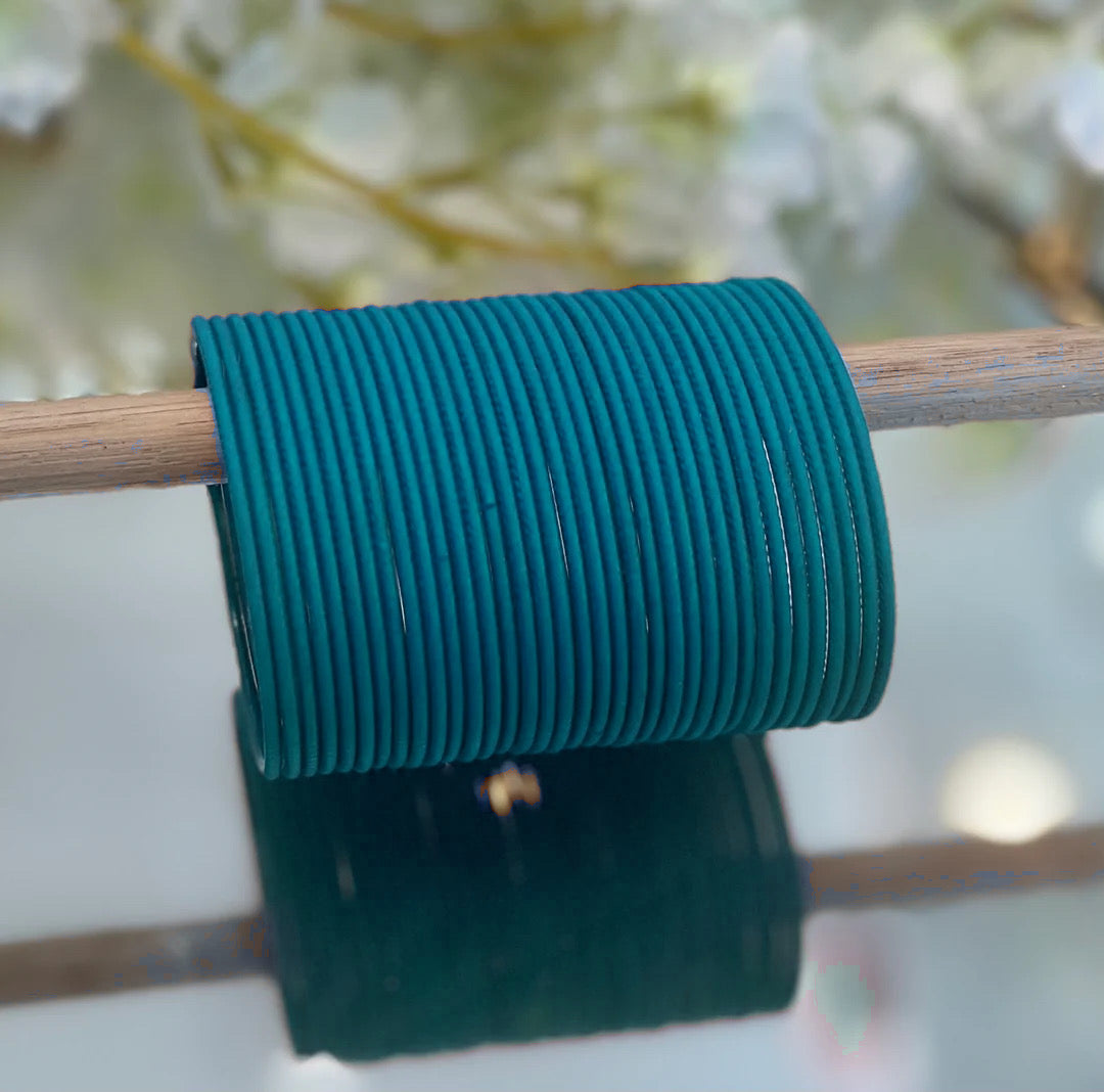 Turquoise Metal Bangles