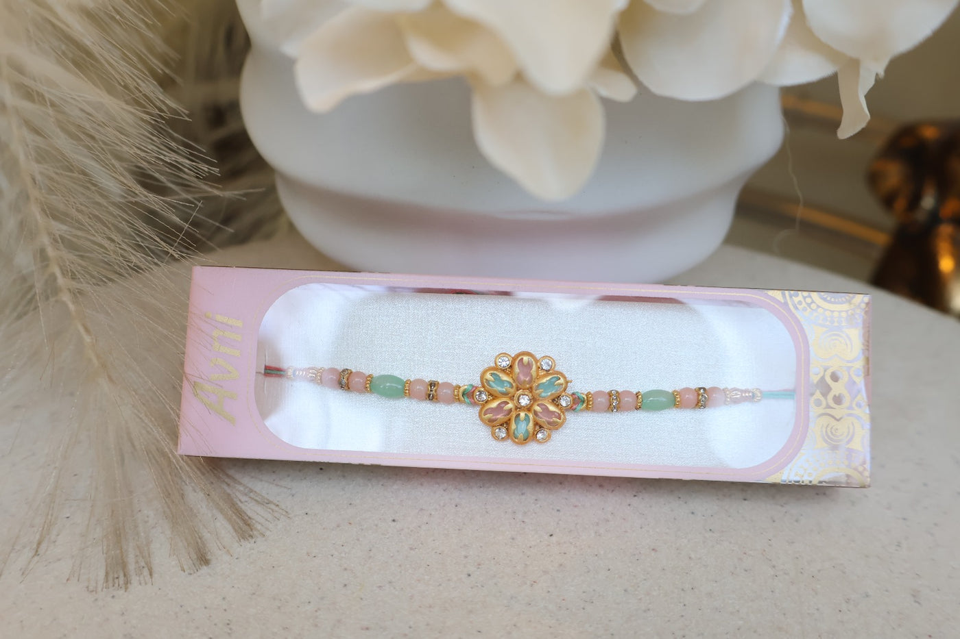 Prem Chakra Pastel Rakhi - Indian Secrets