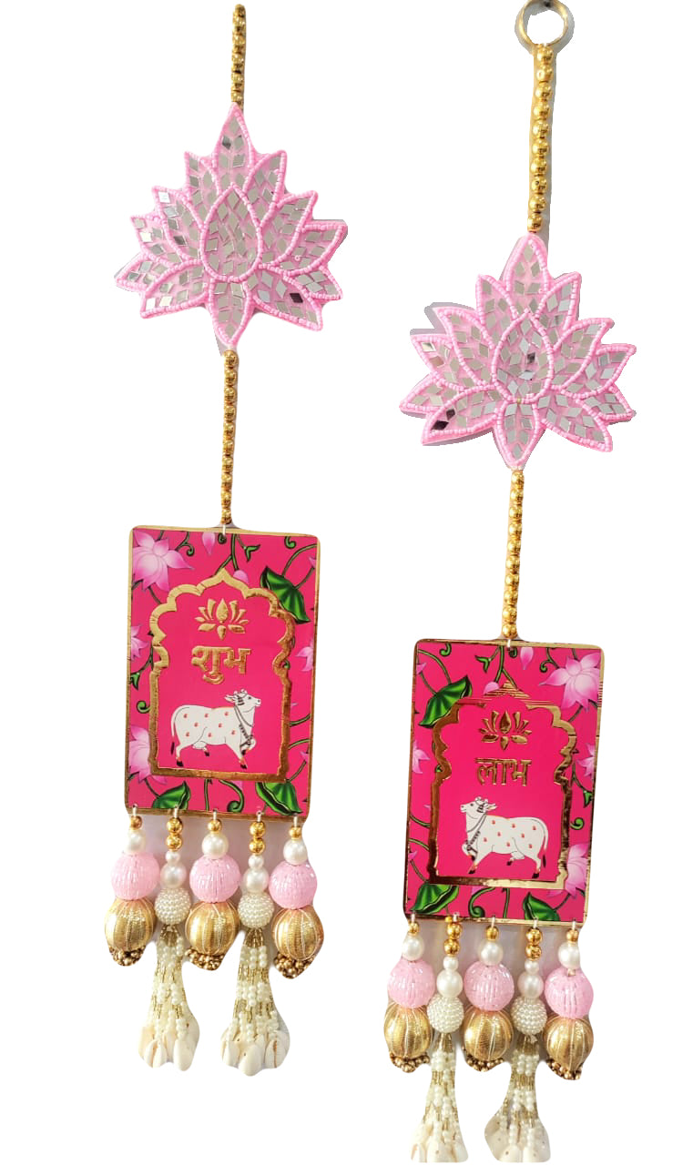 Shubh Labh Lotus Pink Pair