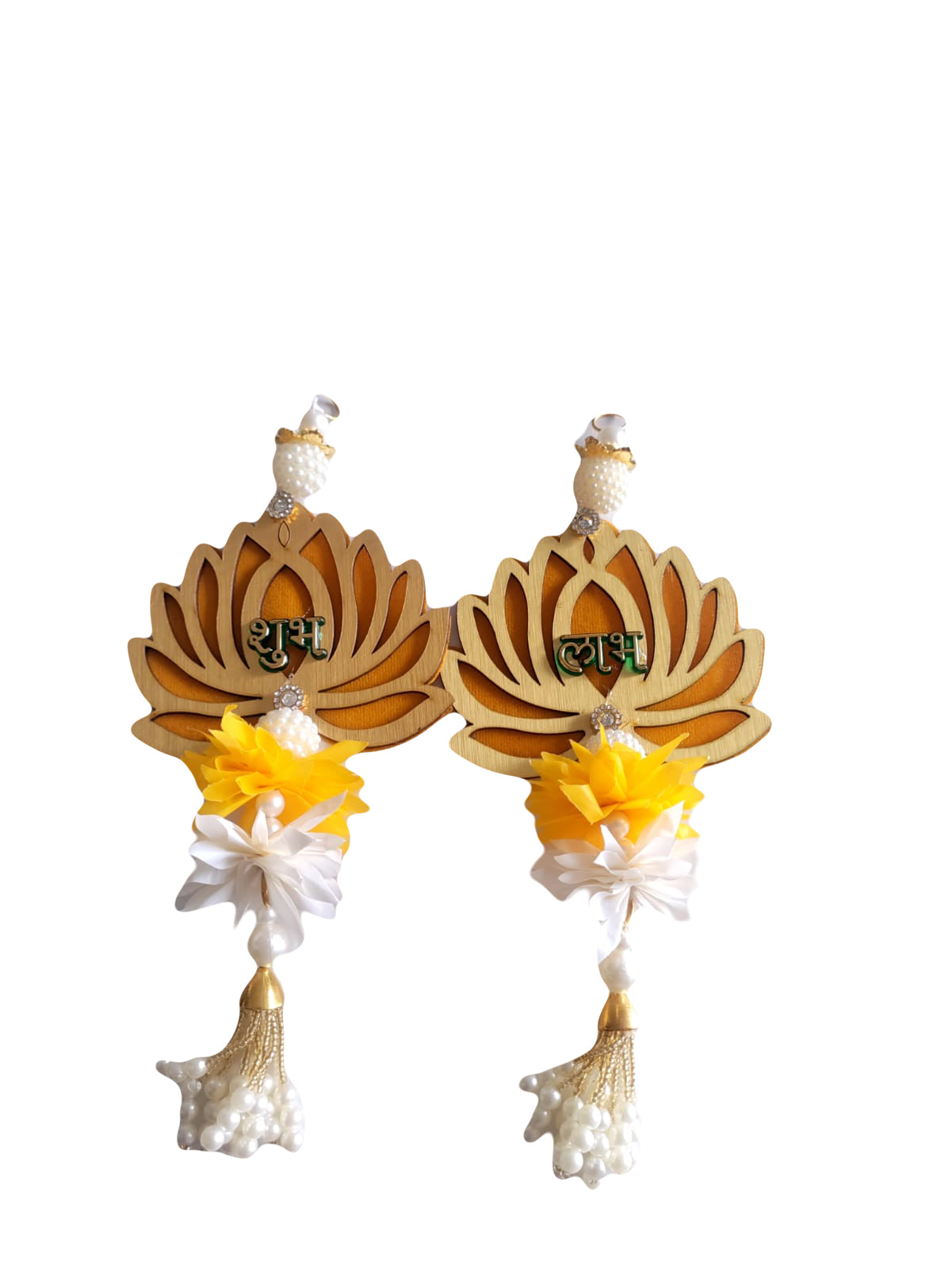 Lotus Yellow Shubh Labh Pair