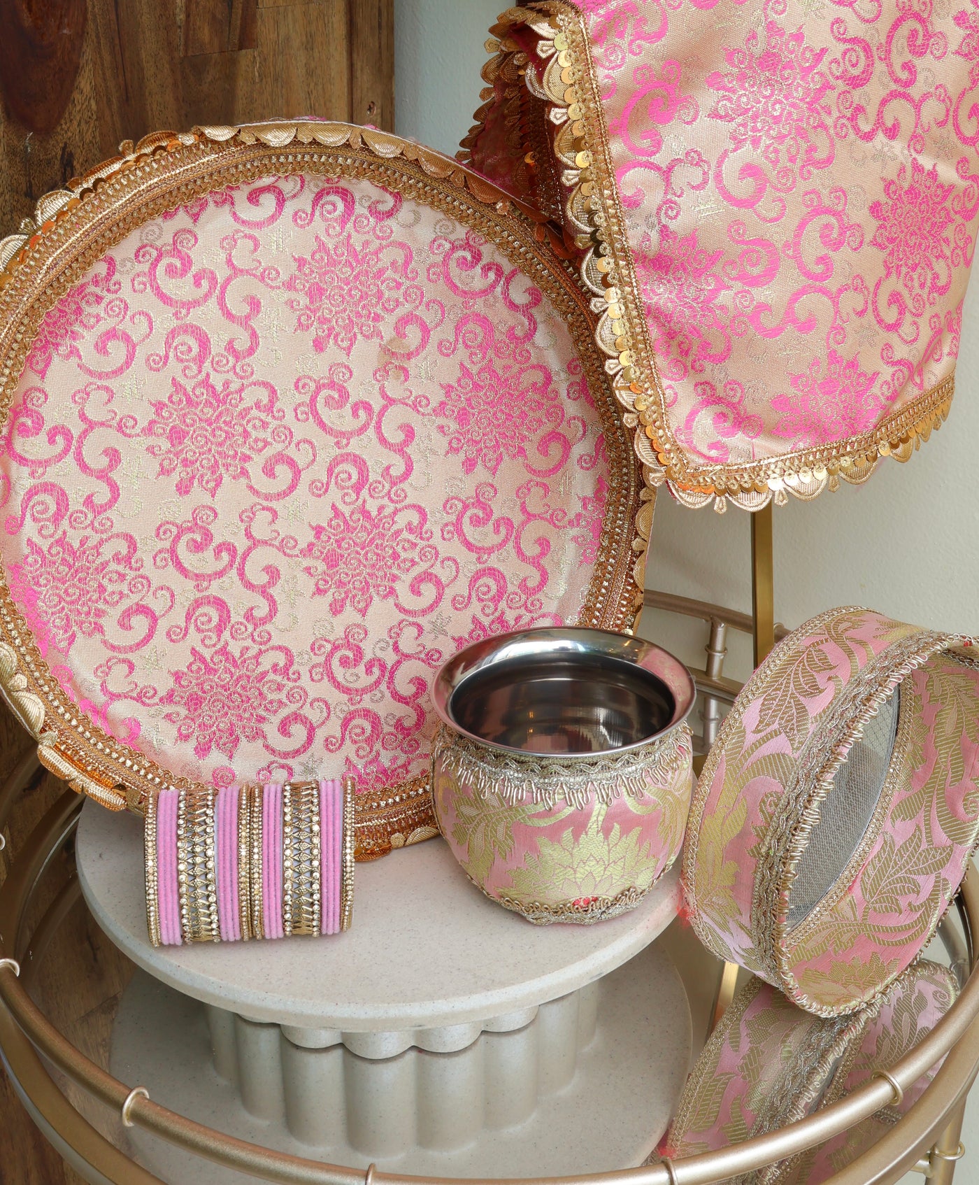 Blush Pink Thali Set