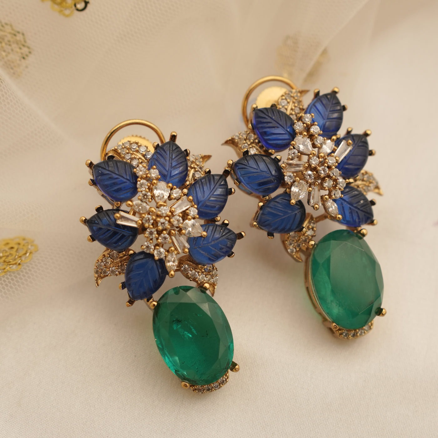 Gulnoor Bloom Drop Earrings