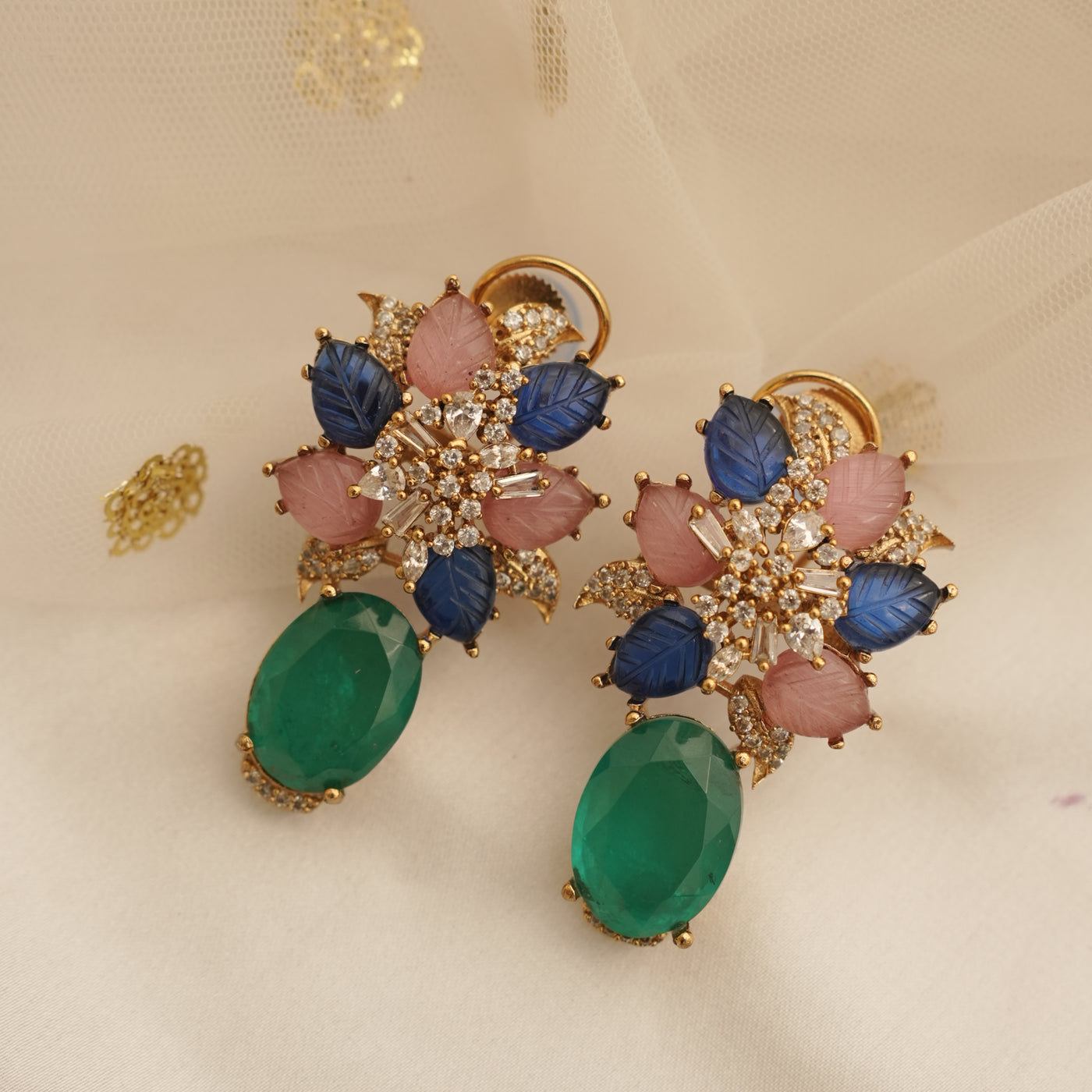Gulnoor Bloom Drop Earrings