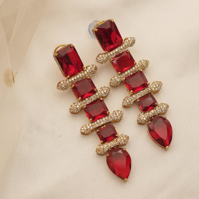 Noor Luxe Crystal Drop Earrings