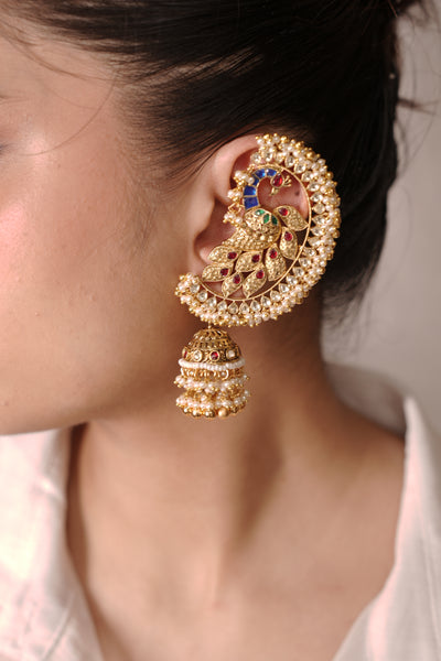 Mayur Adorn Pearl Ear Cuff