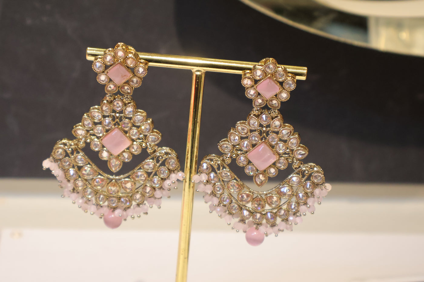 Sameera Pink Earring - Indian Secrets