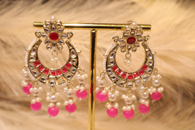 Suha Earring in Pink - Indian Secrets