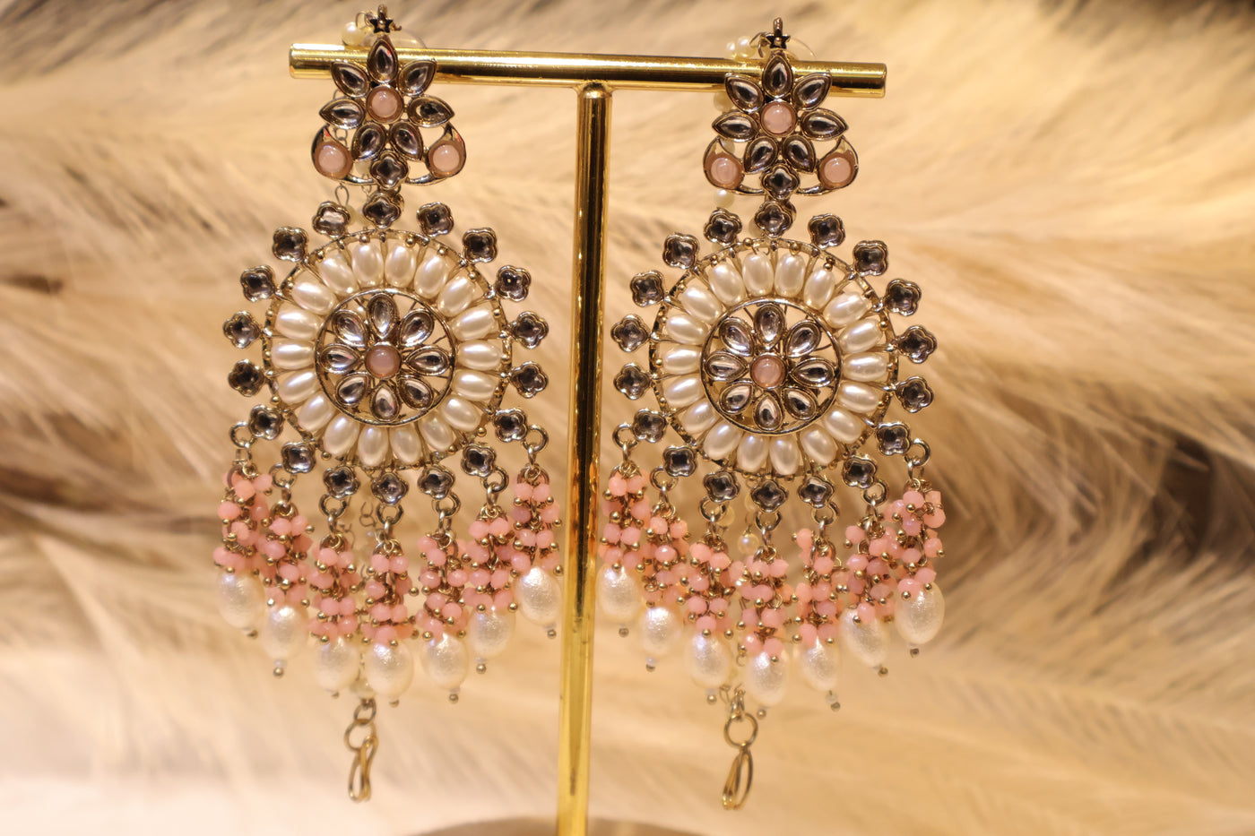 Mona Pink Earring - Indian Secrets