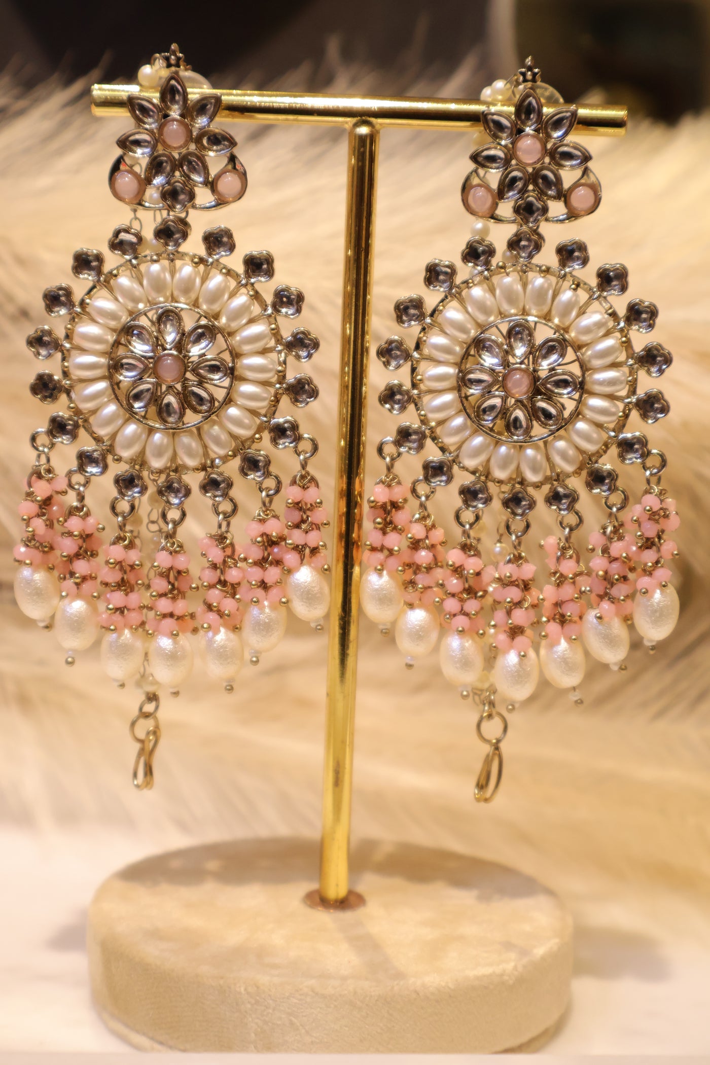 Mona Pink Earring - Indian Secrets