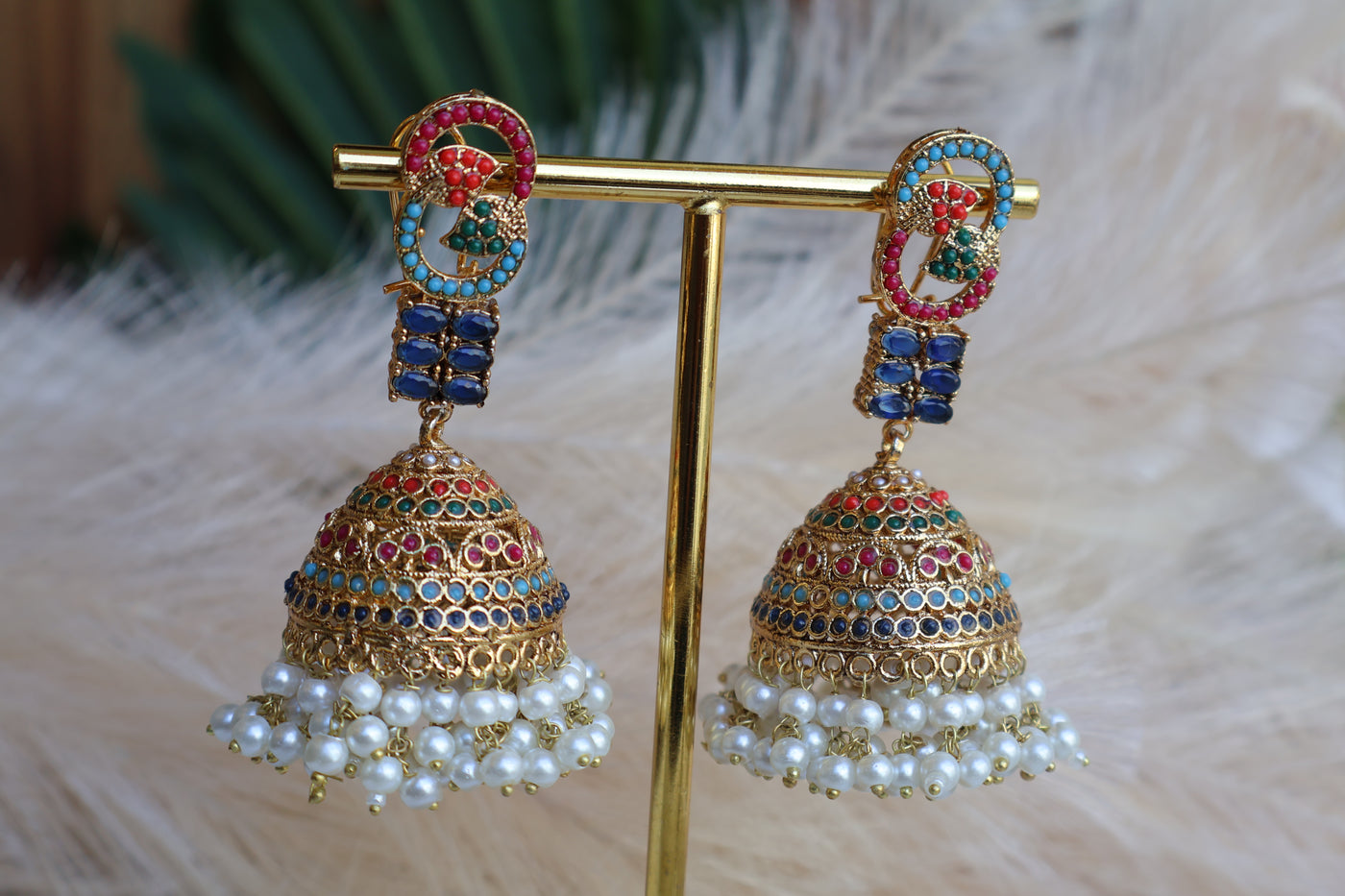 Kusum Multicolor Jhumki - Indian Secrets