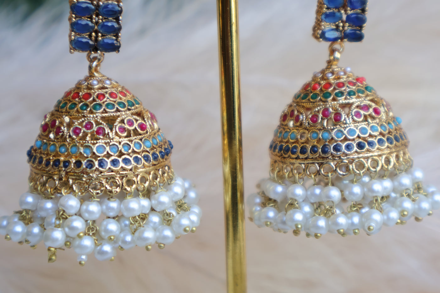 Kusum Multicolor Jhumki - Indian Secrets