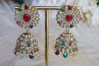 Ramika Multicolor Jhumki - Indian Secrets