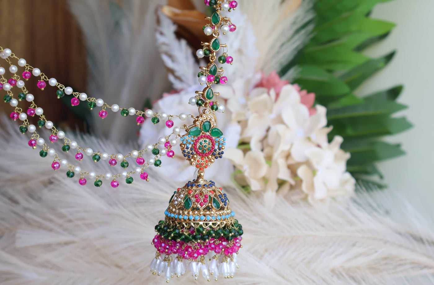 Pakistani Multicolor Beautiful Jhumki - Indian Secrets