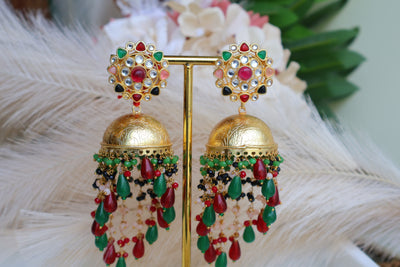 Parda Jhumki-Shape Earrings - Indian Secrets