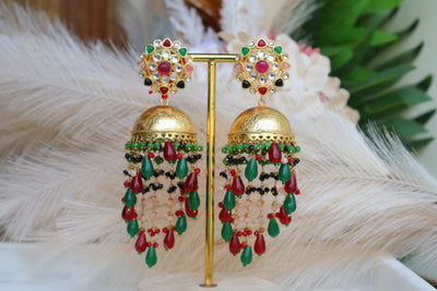 Parda Jhumki-Shape Earrings - Indian Secrets