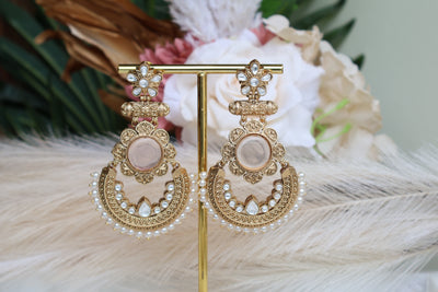 Gold Plated Long Earring - Indian Secrets