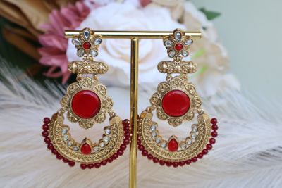 Gold Plated Long Earring - Indian Secrets