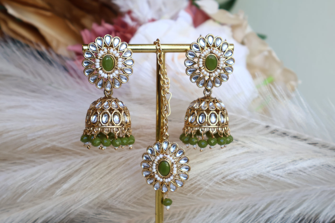 Simrat Earring with Tikka - Indian Secrets