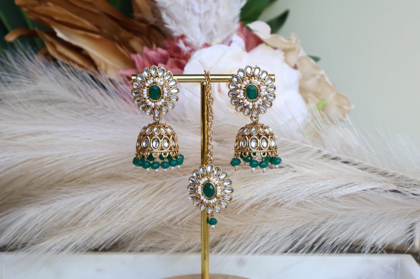 Simrat Earring with Tikka - Indian Secrets