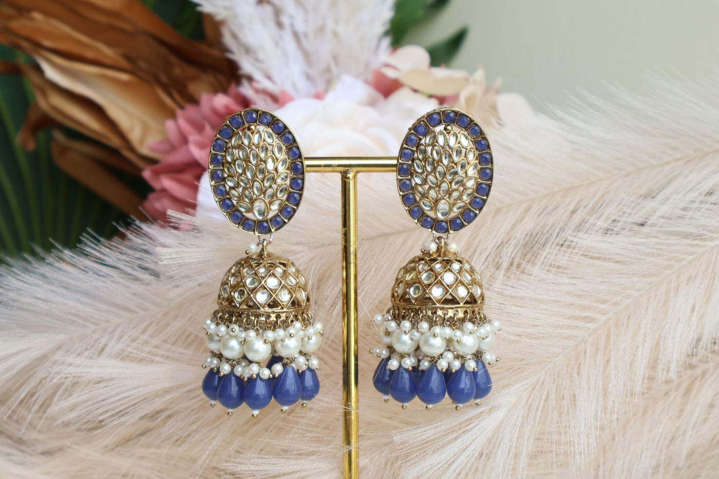 Lovely Kundan Earring-Jhumka - Indian Secrets