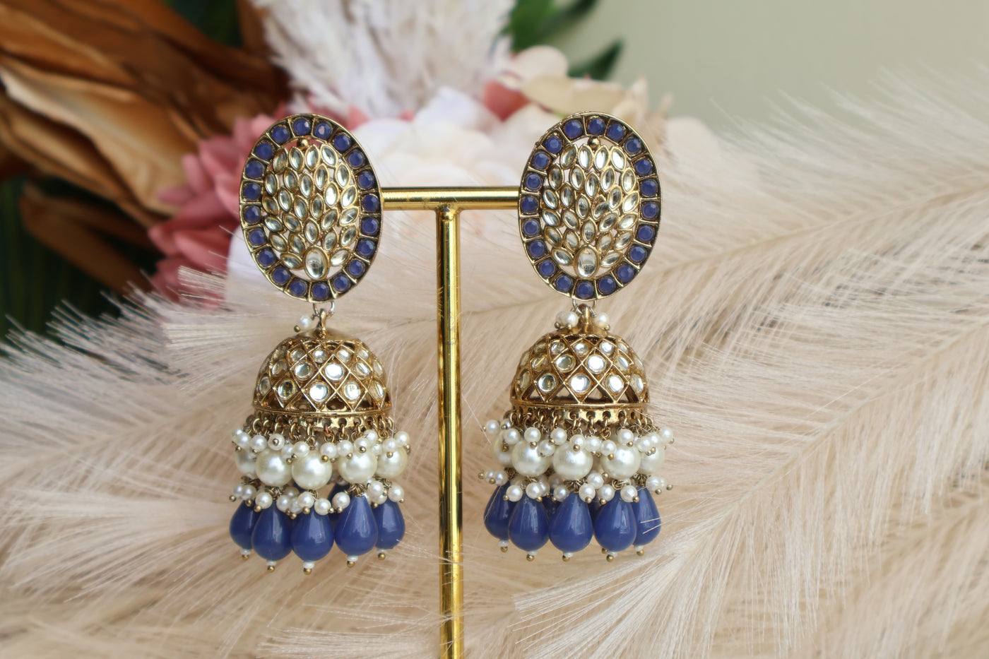 Lovely Kundan Earring-Jhumka - Indian Secrets