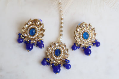 Naira Studs with Tikka - Indian Secrets