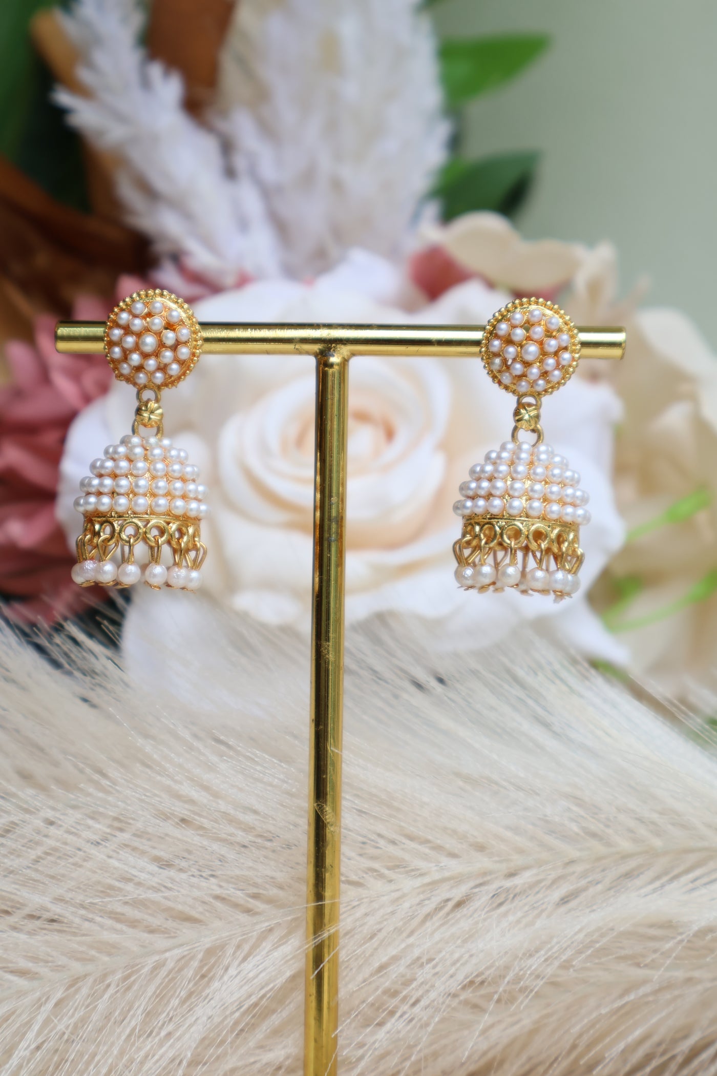 Khushi Pearl Small Cute Jhumki - Indian Secrets