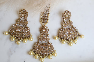 Amanat Long-Earring with Tikka - Indian Secrets