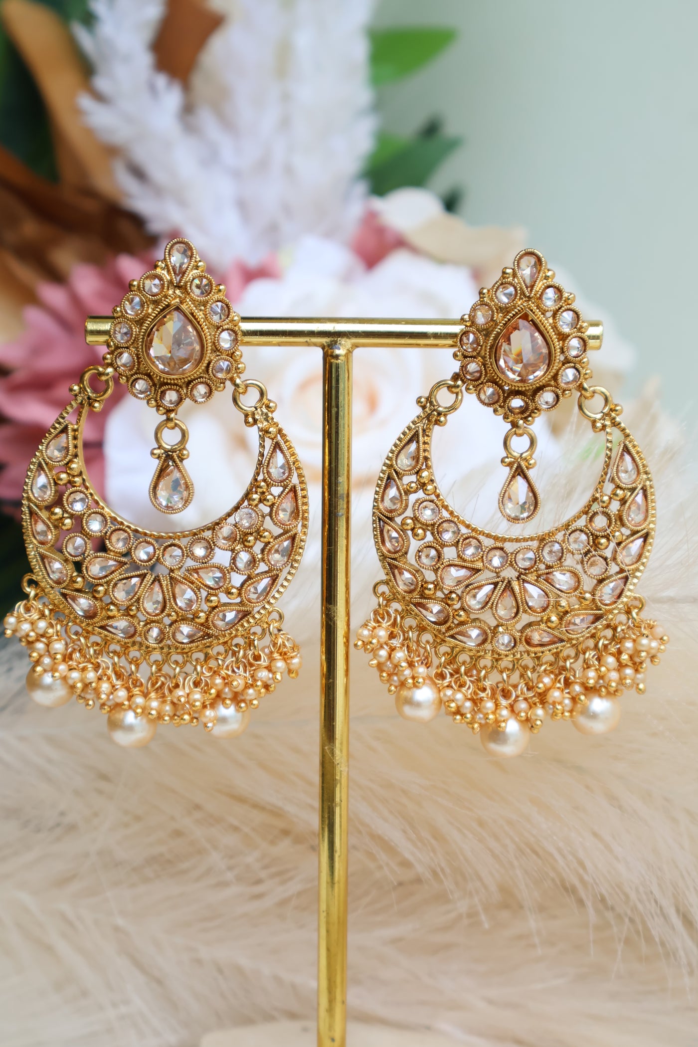 Traditional Earrings with Tikka - Indian Secrets