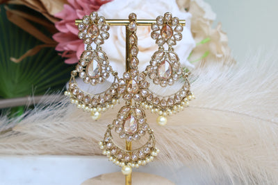 Tanvi Earring With Tikka - Indian Secrets