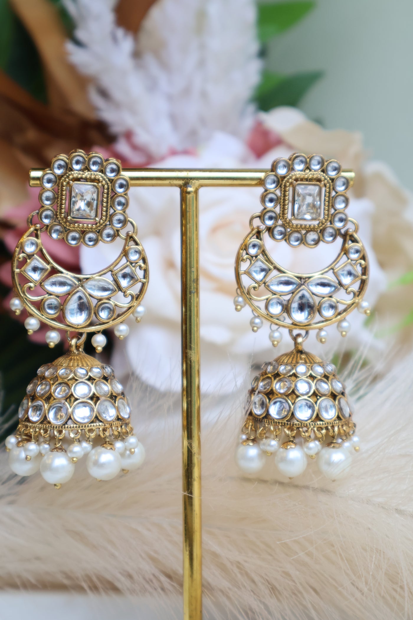 Suhaani Kundan Earring/Jhumka - Indian Secrets