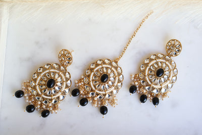 Alisha Kundan Earring with Tikka - Indian Secrets