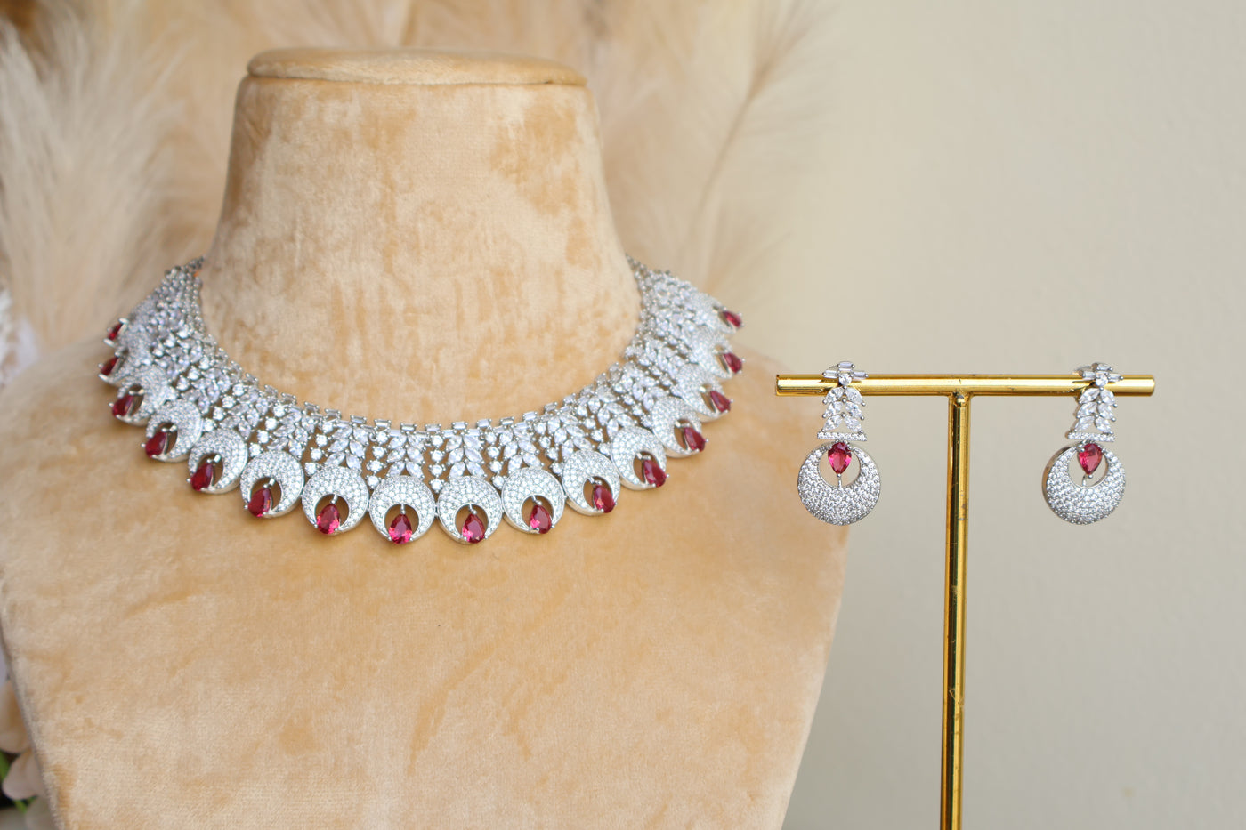 Qiana American Diamond Necklace - Indian Secrets