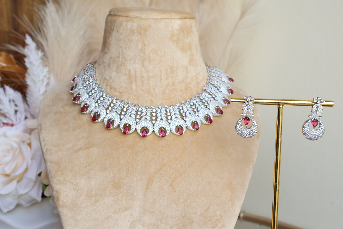 Qiana American Diamond Necklace - Indian Secrets