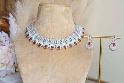 Qiana American Diamond Necklace - Indian Secrets