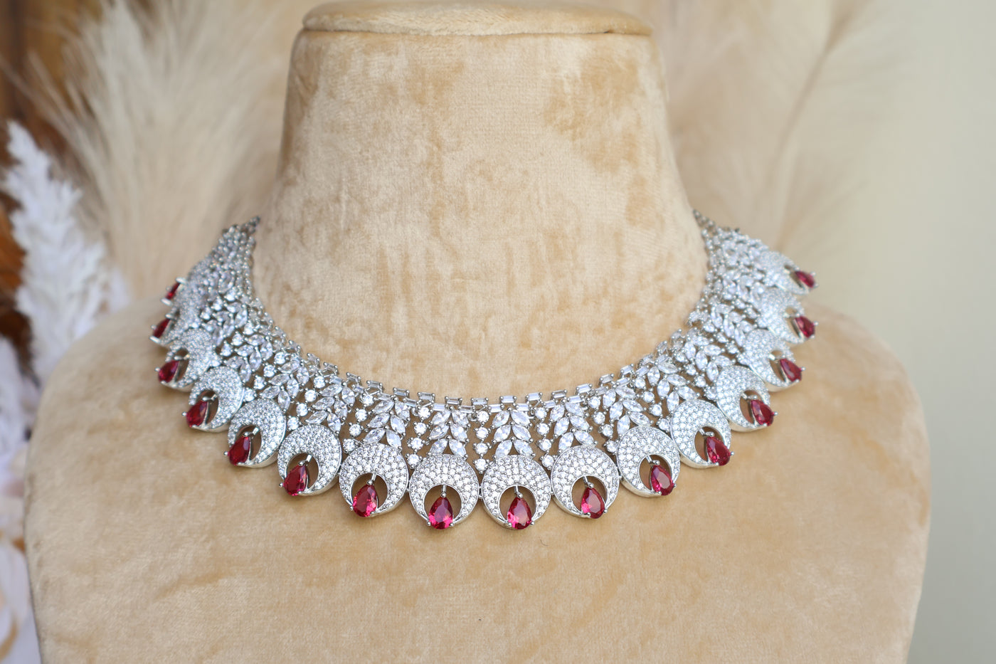 Qiana American Diamond Necklace - Indian Secrets