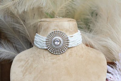 Elegant AD Choker with Stud - Indian Secrets