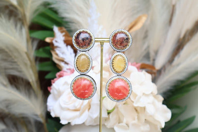 Marble Stone Sabyasachi Earring - Indian Secrets