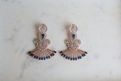 Rivaaz Rose Gold Earring - Indian Secrets