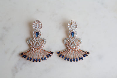 Rivaaz Rose Gold Earring - Indian Secrets