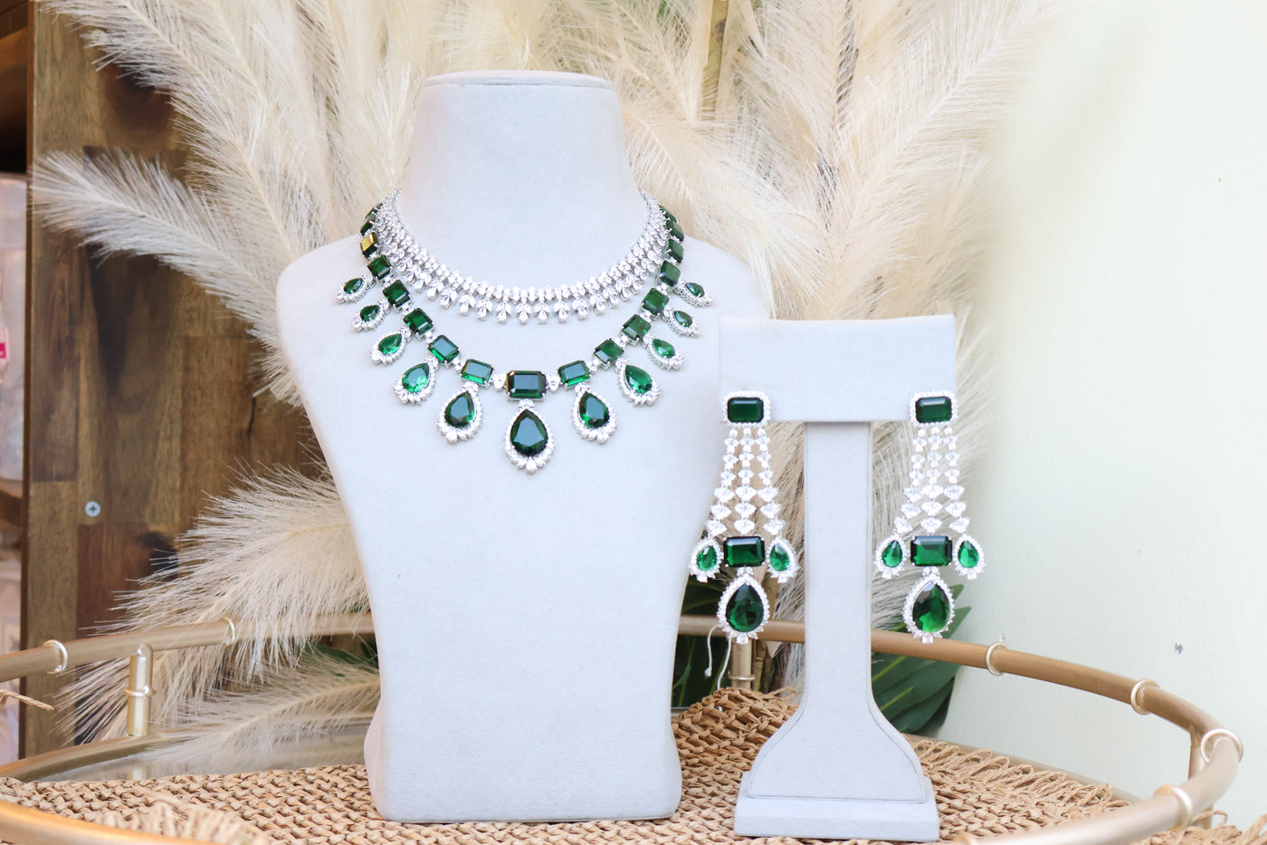 AD Emerald Necklace - Indian Secrets