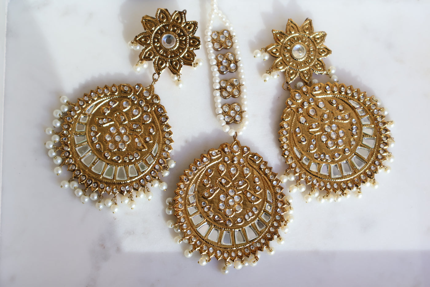 Kundan Choker Earring & Tikka - Indian Secrets