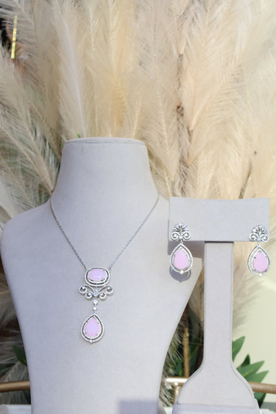 Baby Pink Sleek Necklace - Indian Secrets