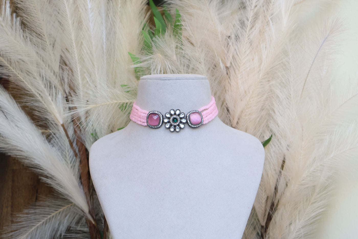 Cute Pink Choker - Indian Secrets