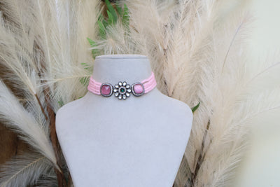 Cute Pink Choker - Indian Secrets