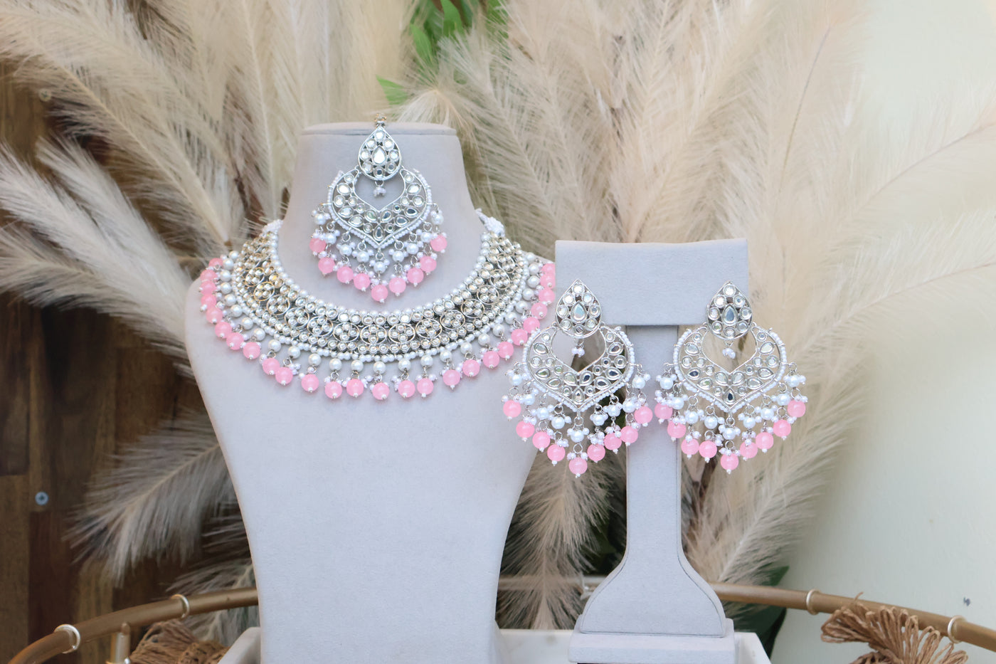 Manisha Pink Necklace - Indian Secrets