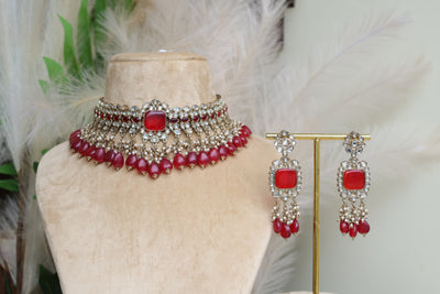 Tyaani Inspired Polki -Ruby Red - Indian Secrets