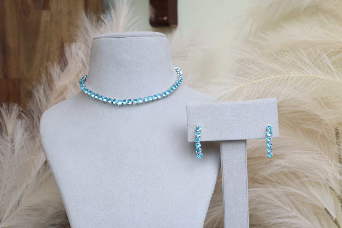 Melissa Sky Blue Necklace - Indian Secrets