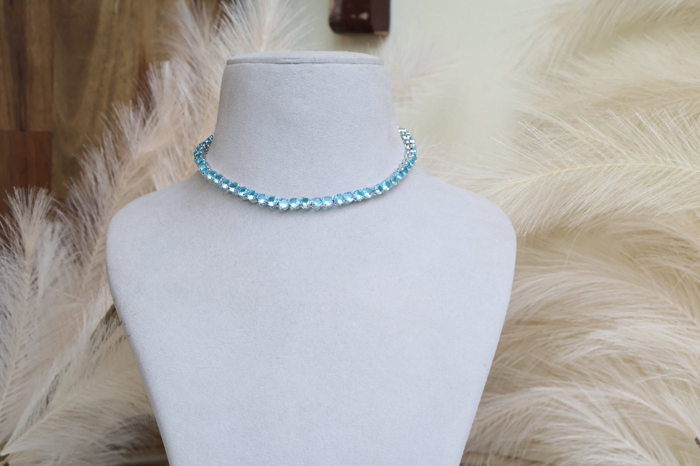 Melissa Sky Blue Necklace - Indian Secrets