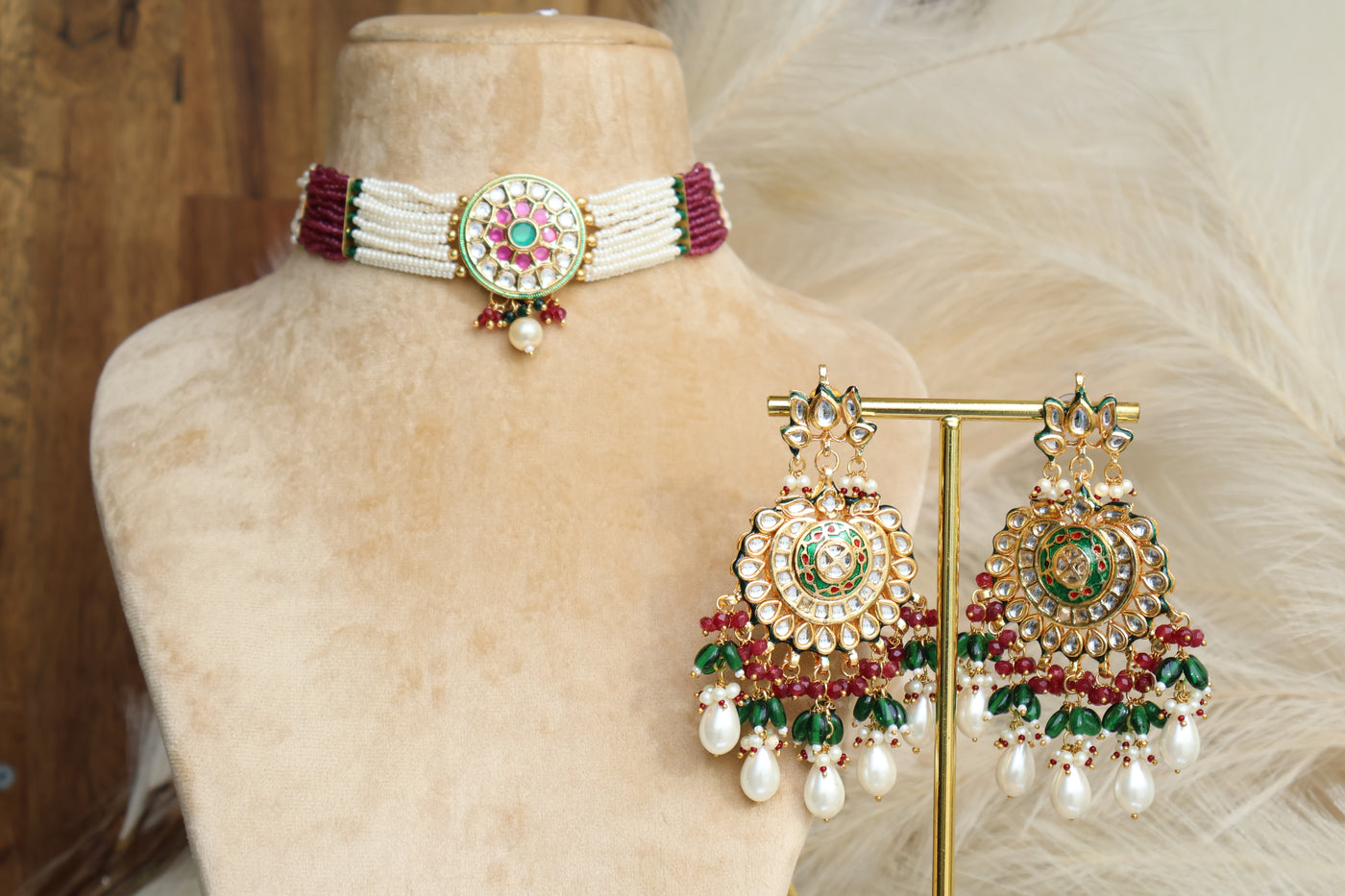 Khushi Kundan Set - Indian Secrets